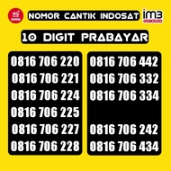Kartu Perdana Nomer Cantik Indosat 10 digit reguler IM3 isi ulang 4G LTE Prabayar Langka