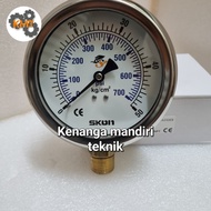 50 Bar Pressure Gauge 50 Bar (Kg/Cm²) 4" Skon