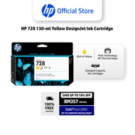 HP Original 728 Yellow Ink Cartridge F9J65A 130ml  Compatible with DesignJet T730 T830 Plotter Print