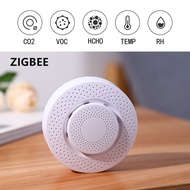 Tuya ZIGBEE 3.0 Smart Air Box Remote Monitoring Temperature Sensor Automatic Adjustment Temperature 