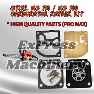 (MS180 DIAPHRAGM) Carburetor Diaphragm Kit for STIHL MS170 MS180 MS210 MS230 MS250 CARBURETOR REPAIR