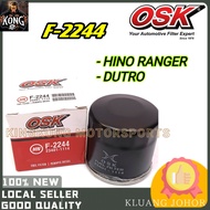 OSK FUEL FILTER PENAPIS DIESEL F-2244 HINO RANGER DUTRO 23401-1114 PENAPIS DIESEL LORI FUEL FILTER L