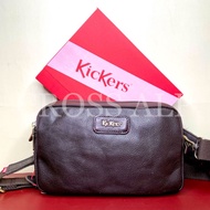 Kickers Waist Bag Sling Bag Clutch Bag Leather (3 in 1) 79039
