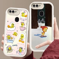 Case for OPPO A12 A5S A1K F5 A12E A7 F9 F7 A3S A5 A12s Pro Soft White E97 Tweety