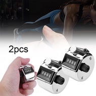 [unilayan] 2Pc Metal Handheld Tally Counter 4-Digit Number Count Clicker Counter, Hand Mechanical Co