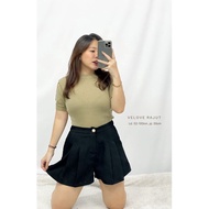 Mdlv ~ VELOVE KNITTED TOP KNITTED TOP KNITTED BAJU KNITTED TOP SHORT SLEEVED TOP FASHION FOR WOMEN