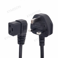 Right Angle C19 to UK Singapore plug Power Cable for Server/PDU Connected To C20 AC Power Cable UK A