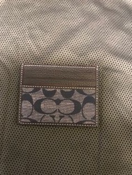 Coach 牛仔深藍card holder