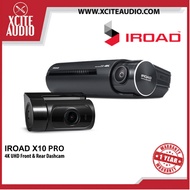 IROAD X10 PRO UHD 4K Dual Channel Front & Rear DashCam Night Vision I Sony STARVIS 2