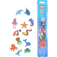 Wild Republic Ocean Babies Figurines Tube, Octopus, Shark, Dolphin, Sea Turtle, Sea Horse, Hammerhead, etc.