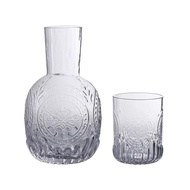 [One Pot One Cup] Glass Water Bottle Set Glass Cool Water Bottle Cold Water Bottle Household Large-C