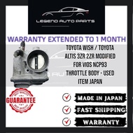 Toyota WISH / Toyota ALTIS 3ZR 2ZR Modified For VIOS NCP93 THROTTLE BODY - Used item JAPAN