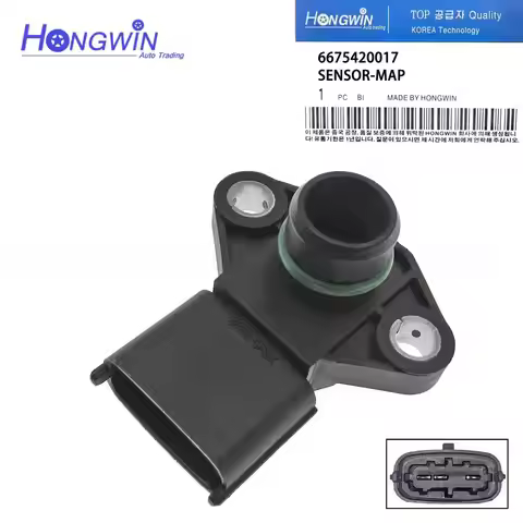 6675420017 MAP Boost Pressure Sensor For Ssangyong Rexton Rodius Actyon Stavic Kyron 2.0 2.7 Only Eu