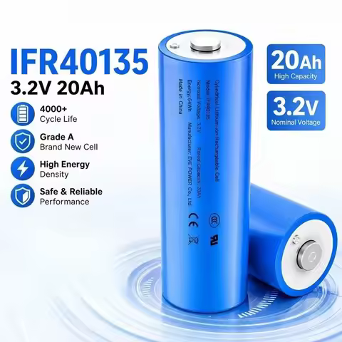 For EVE IFR40135 20Ah 3.2V LiFePO4 Battery Large Cylindrical Lithium Iron Phosphate Cell for Yiwei E