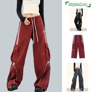 Men's straight tube wide leg workwear pants women's slim loose fitting workwear pants couple hip-hop