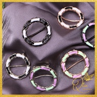 QTIE JEWELLERY SL058 Cincin Tudung Scarf Ring Shawl Brooch Fashion Buckle Clip Ring Cincin Clip Scarf Shawl Bawal Tud