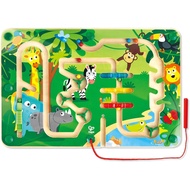Hape Toys: Wooden Jungle Magnetic Maze
