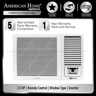 American Home 2.5 HP Window Type Inverter Aircon AHAC-WTI2500iOX
