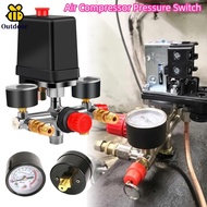Air Compressor Pressure Switch 90-120PSI Manifold Regulator Gauges 220-380V Aluminum Alloy Bracket C