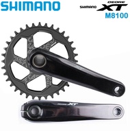 Shimano DEORE Slxt จักรยาน MTB M8100 M7100 M6100 1X12ความเร็วในการ Chaining แคบกว้างกลมสีดำเป็นเหยื่