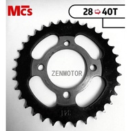 MCS REAR SPROCKET EX5 428 SPROCKET BELAKANG EX5 SPOKET BELAKANG EX5 REAR SPOCKET EX5 DREAM