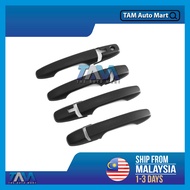 Toyota Vios AC100 2023-2024 Handle Chrome Black Carbon Design Handle Cover For Vios AC100 TAM Auto M