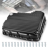 228052110 Heavy Duty Transmission Pan Compatible with Dodge Ram 2500 3500 6.7L Cummins 68RFE, Cast A