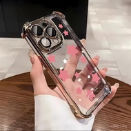 Electroplated four-corner anti-falling shell For iPhone 13 14 15 17 12 11 16 12PRO 11PRO 11PROMAX 15