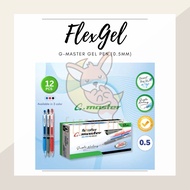 FlexOffice G-Master 0.5 Retractable Gel Pen Sign Pen - Black/Blue/Red (6 Pcs / 12 Pcs) FO-GEL021