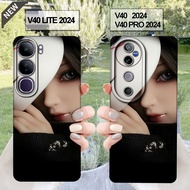Vivo V40 case and Vivo V40 Pro case and Vivo V40 Lite case _Clear Black Flexible Silicone case