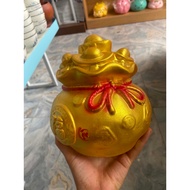 Money bag Savings piggy bank fortune money bag, money saving tube