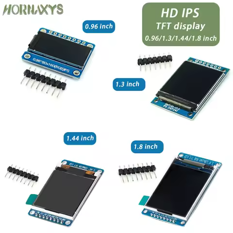 TFT Display 0.96/1.3/1.44/1.8 Inch TFT Full Color Screen LCD Module ST7735 ILI9341 Driver Interface 