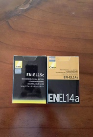 EN-EL15 C และ EN-EL14 a Battery for Nikon Caisi แบตตอรี่ รุ่นใหม่ กล้องนิคอน D7000 D7100 D7200 D7500 D600 D610 D750 D800 D800E D810 และ EN-EL14a ยี่ห้อ Caisi แบตนิคอน สำหรับรุ่น  - D3100 D3200 D3300 D3400 D3500  - D5100 D5200 D5300 D5500 D5600