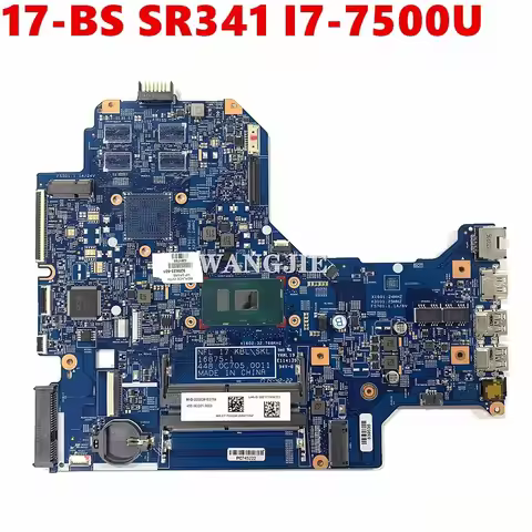 For HP 17-BS 17-BS067CL Laptop Motherboard 925623-601 929317-601 925623-001 SR341 I7-7500U CPU 16875