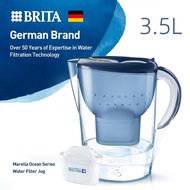 [Original] BRITA 3.5L Water Filter Pitcher Ocean Series - 1 Jug + Multiple Cartridges BPA-Free Reduc