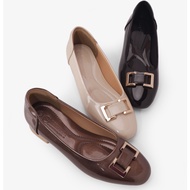 [HCM] Hanh Dung Rectangular Buckle High Heels HD11164AV (Black - Cream - Brown)