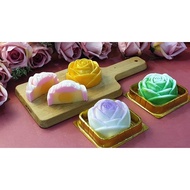 燕菜月饼模型模具Mooncake flower series mould, lotus, sakura, rose jelly mooncake jelly mould Tan See Fong