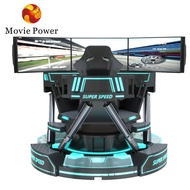 Racing arcade with three monitors VR game car  simulator街机