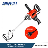 6-Speed Electric Cement Mixer Paint Mixer 360° Rotating Stirrer Mixing Tool 1000W Mesin Bancur Simen