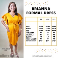 Brianna Semi Formal Elegant Party Dress Wedding Sponsor Dress Ninang Dress PLUS SIZE