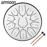 [ammoon]6 inch 11 Tone D Key Hand Pan Drums with Drumsticks Percussion Musical Instruments