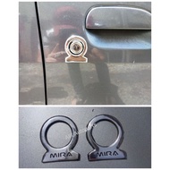💥READY STOCK💥Ring Shape Cover Kunci Luar Pintu & Kunci Bonet Belakang Krom Tulisan Mira Perodua Kanc