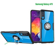 Ốp lưng Samsung Galaxy A70 chống sốc giá đỡ mặt lưng trong viền màu cao cấp