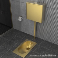 Stainless Steel Squatting Urinal Squatting Pit Light Luxury Commercial Squatting Urinal Electroplati