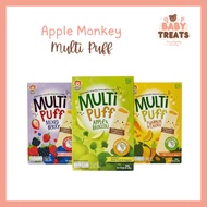 Apple Monkey Baby Snack Baked Multi Puff Organic Brown Rice Quinoa Corn Stick (12m+)