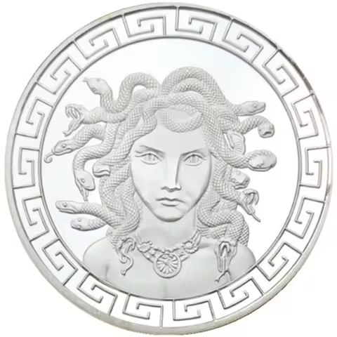 Silver Plated Commemorative Coin Collectibles, Greek Mythology Medusa, Great Gift Coins, Collectible