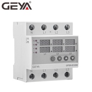 GEYA GPS8-03 3 Phase Voltage Relay 3P+N Over Under Voltage Monitor Relay Protector Over Current 63A
