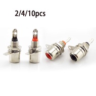 RCA Panel Mount Connector RCA Female Socket RCA Phono Audio Plug Connector Bulkhead Connectors .2AMY