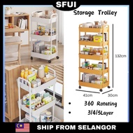 Sfui 3 Tier Trolley Storage Rack Trolley Rak Trolley Rak Troli Beroda Trolly Rack Storage Trolley Tr