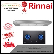 Rinnai RH-S269-SSR-T Slimline Hood + Rinnai RB-72G 2 Burner Built-in Hob *BUNDLE DEAL - FREE DELIVERY